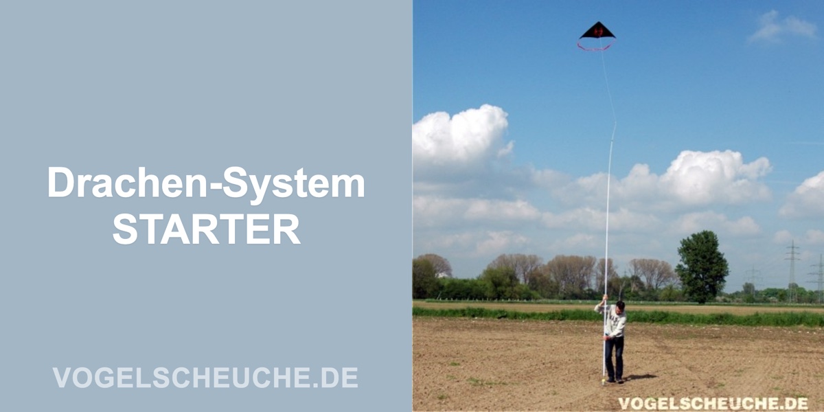 Vogelscheuchen Drachen System 1,5 ha STARTER — Banner